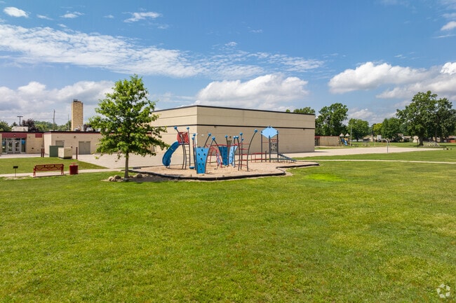 Bates Elementary School playground in the city of Trenton.