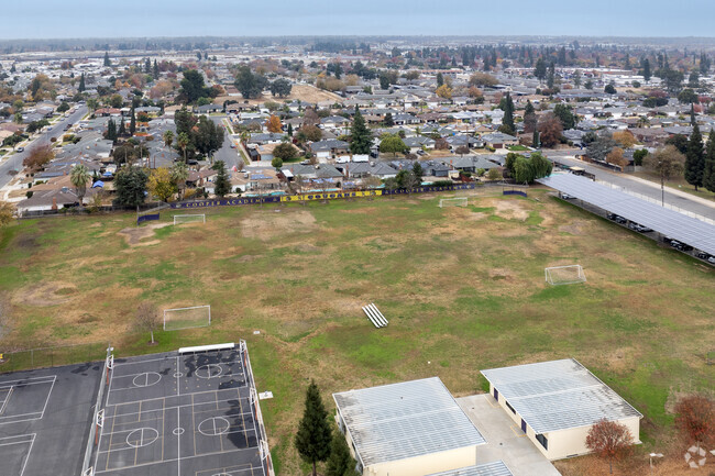 The soccer field at Cooper Middle School in Fresno.