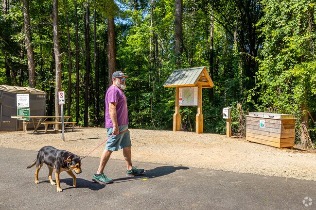 RibbonWalk Nature Preserve lends to the casual trail hiking while in Mineral Springs.