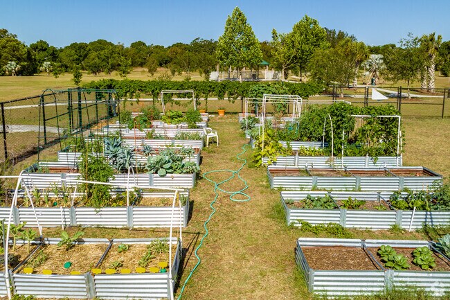 Many residence have their own garden space at the Seffner Community Gardens.