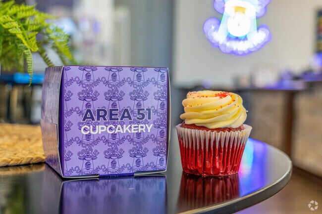 Area 51 Cupcakery is known for their Red Velvet cupcakes.