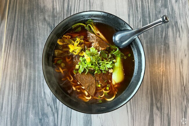 Taiwan Beef noodle soup at Noodleholics, a local restaurant on the edge of Doolen-Fruitvale.