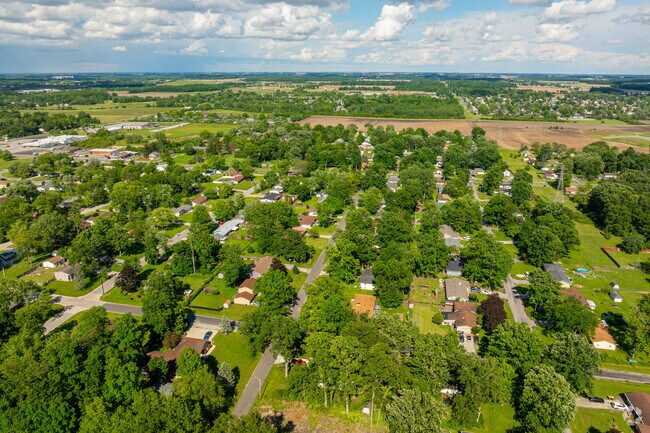 Hickory Grove sits at the edge of the city, bordering farm land.