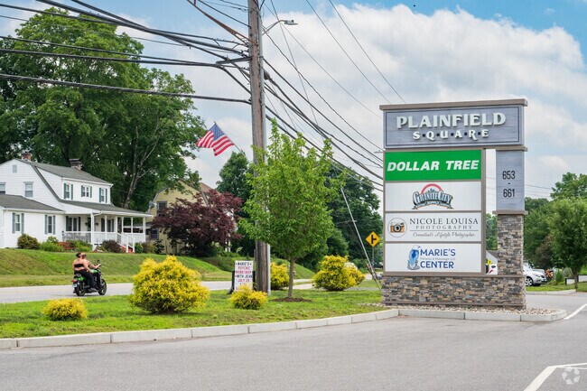 Route 12 in Plainfield is lined with restaurants and shops, offering everyday convenience close to home.