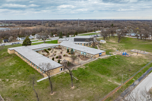 Henry S. Evans Elementary School Public Elementary School aerial.