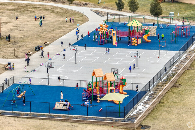 Woodland Hills Elementary students enjoy time outdoors for recess and physical education.