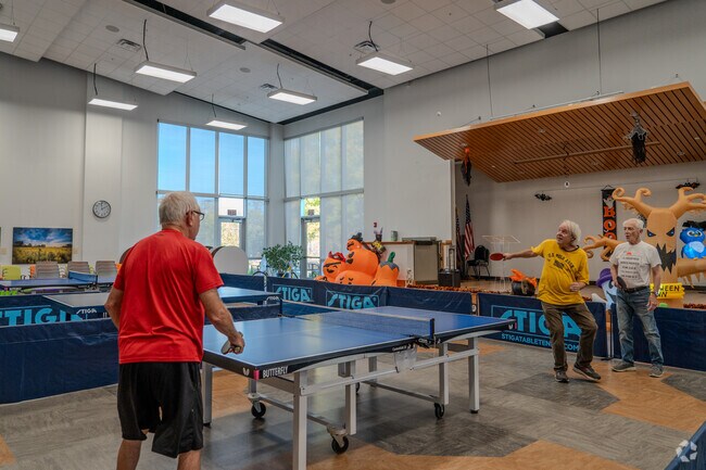 Play ping pong or read a book at the Lexington Senior Center.
