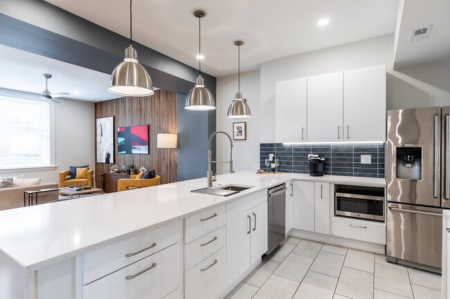 Highend appliances in German built cabinetry.