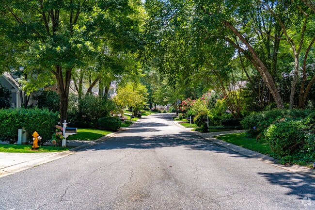 Tree-lined streets and tidy lawns create a peaceful setting throughout Stonehenge East.