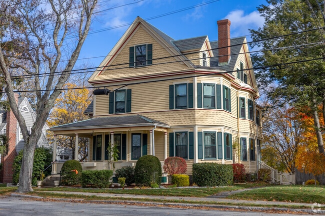 Victorian homes with mature trees are common in Downtown Wakefield.