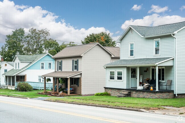 Blacklick streets display different styles of house side by side.