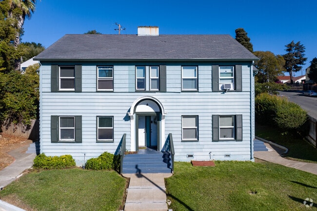 A New England style home is used as a duplex in the Vallejo Heights.