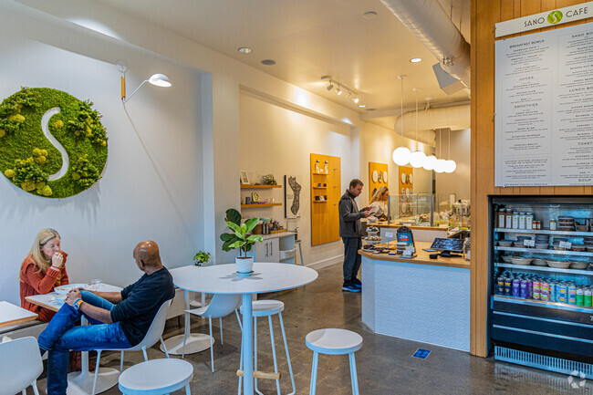 Sano Cafe is a health focused coffee and snack shop on Mercer Island.