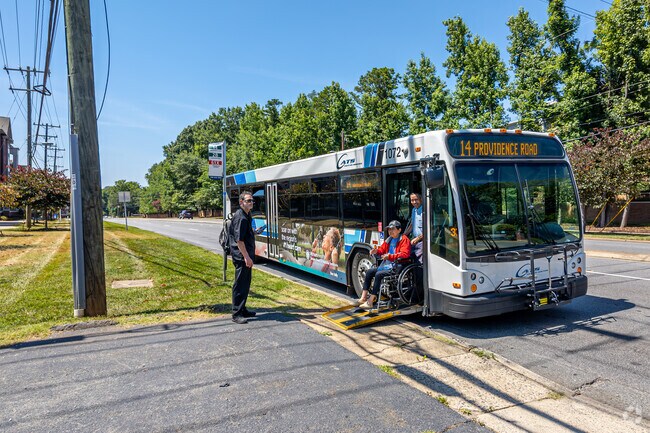 Locals love that the CATS Bus runs from Foxcroft to uptown and more.