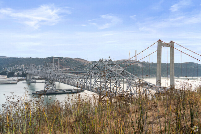 The Benicia bridge is the gateway to the neighboring Contra Costa County.