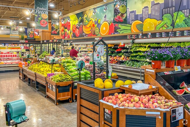 Residents' produce and grocery needs can be met at the ShopRite in Penrose Plaza, near Paschall.