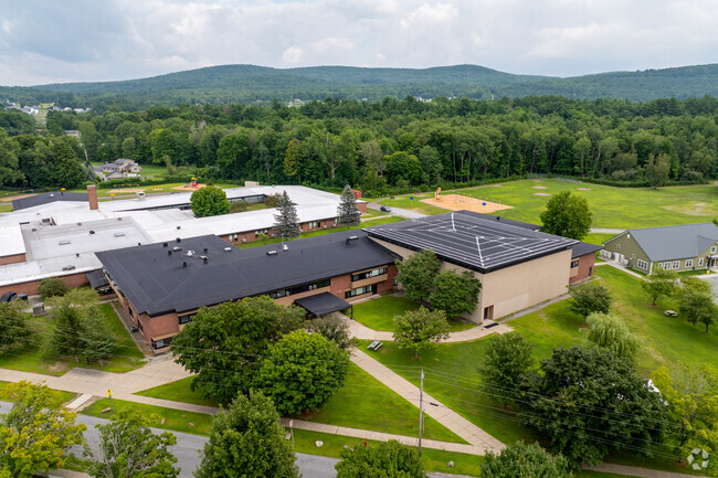 Milton Elementary School shares a building with the middle school in Milton, VT.