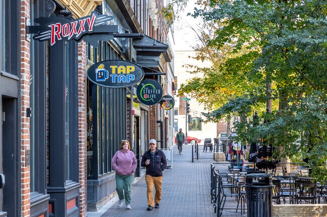 The shops and restaurants along the pedestrian mall offer something for everyone.