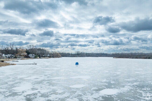 Residents can use Wonderview Park to access the lake for some ice fishing.