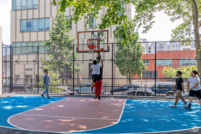 Goble Playground in Mt Eden includes a basketball courts which residents enjoy on a daily basis.