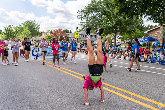 There are many talented marchers at the parade at Septemberfest in East Schaumburg.