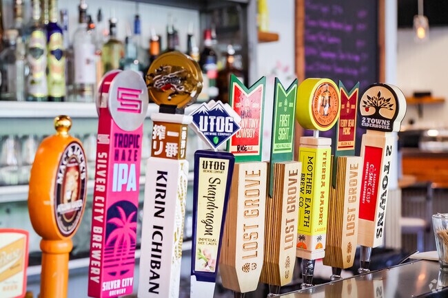 Saddle up to the beer bar at Lost Shack for a pint of your favorite brew.