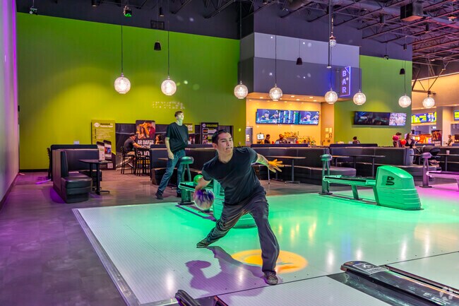 FatCats Queen Creek offers bowling and entertainment just minutes from The Villages at Queen Creek, perfect for a family night out.