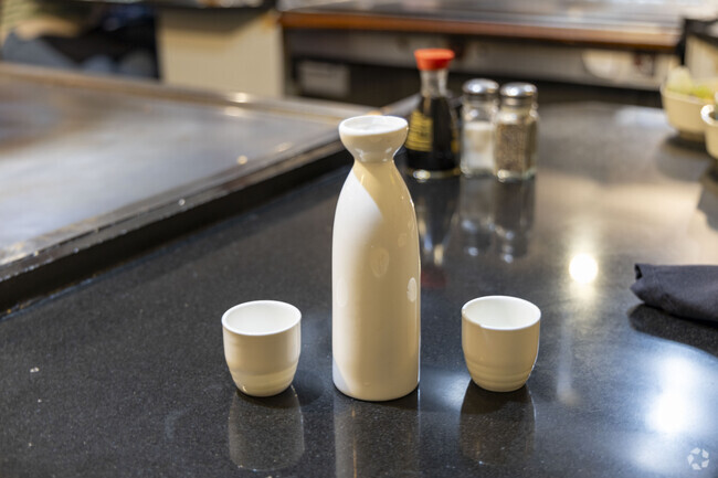 Enjoy some sake at The Japanese Steakhouse in Hootstown.