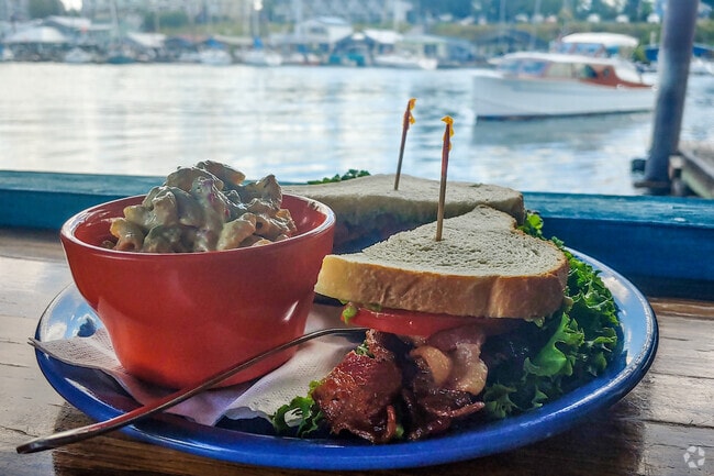 An Avocado BLT at Island Cafe in the Hayden Island Neighborhood.