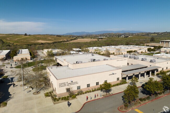 Aerial view of Mission Vista High School