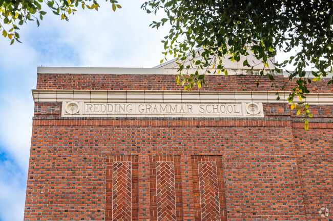 Redding Elementary has classic detailing.