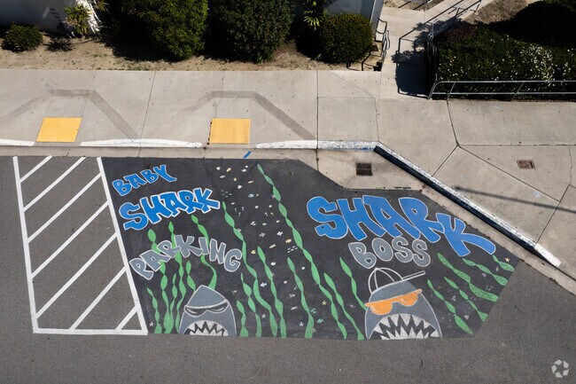 This school spriti parking spots at Vista Innovation and Design Academy in Vista.