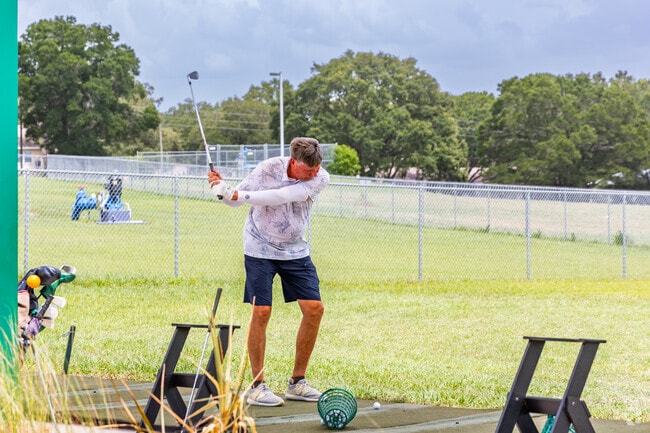 Golf enthusiasts living around On Top of the World have their choice of beautifully maintained golf courses and ranges.