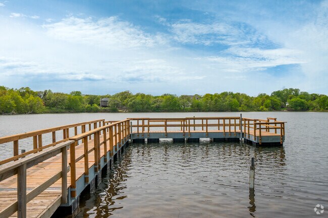 McColl Pond has a fishing pier at Savage Community Park.