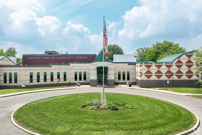 Marion Franklin Community Center hosts summer camps and features a spacious gym.