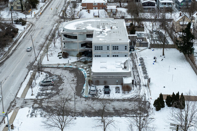 Aerial view of Yeshiva Derech Hatorah School in Cleveland Heights.