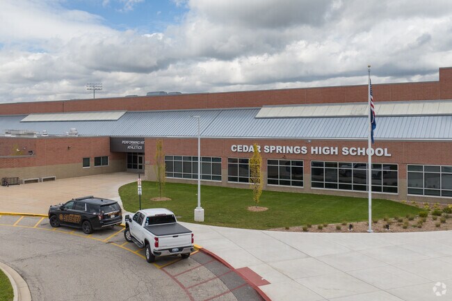 Cedar Springs High School has a student teacher ratio of 23 to 1.