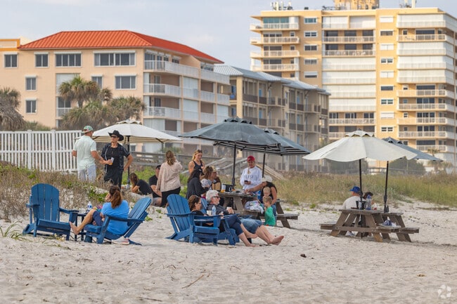 Oceanfront dining in Melbourne Beach pairs fresh meals with colorful sunsets.