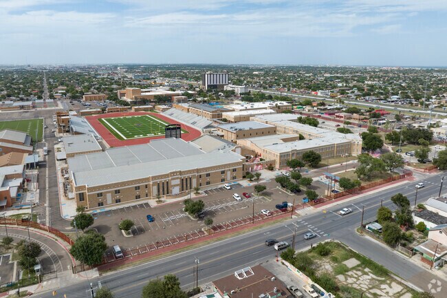 Martin High School hosts grades 9th to 12th grade in the Laredo, Tx area.