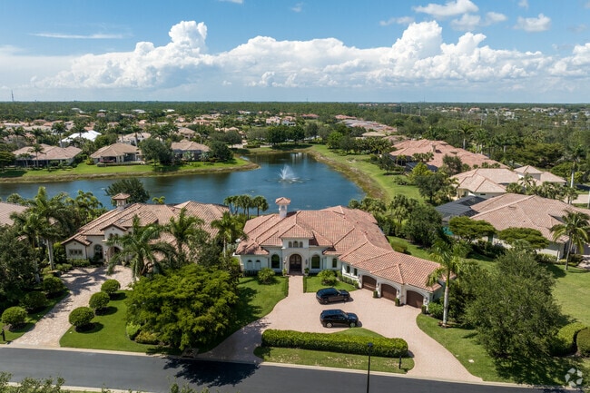 Mediterra features large, palatial homes built in a Mediterranean style.
