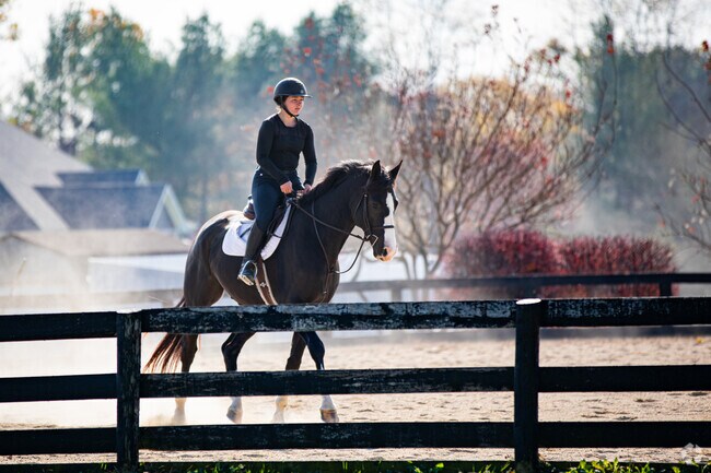 A young rider practicing on a warm autumn day in Southeast Scott County.
