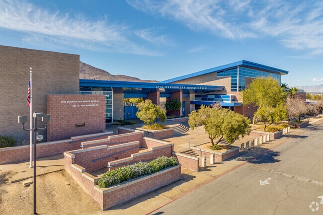 The Lyal Burkholder Middle School serves students in grade levels 6-8.