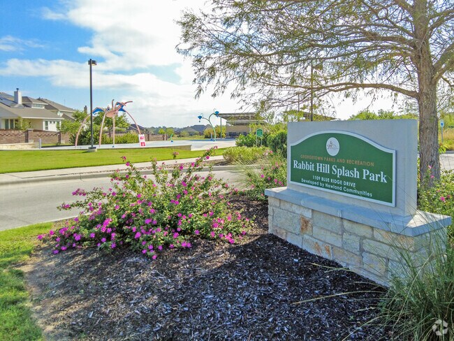 Rabbit Hill Park has a splash park for locals to cool off in on hot summer days.