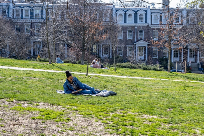 Lounging on picnic blankets, Kalorama Triangle residents can spend a whole afternoon in the sun.