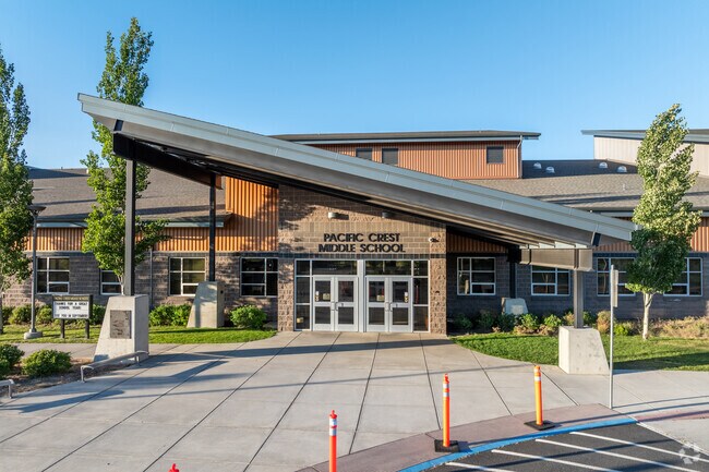 Pacific Crest Middle School serves grades 6-8 in the Century West neighborhood of Bend, Oregon.