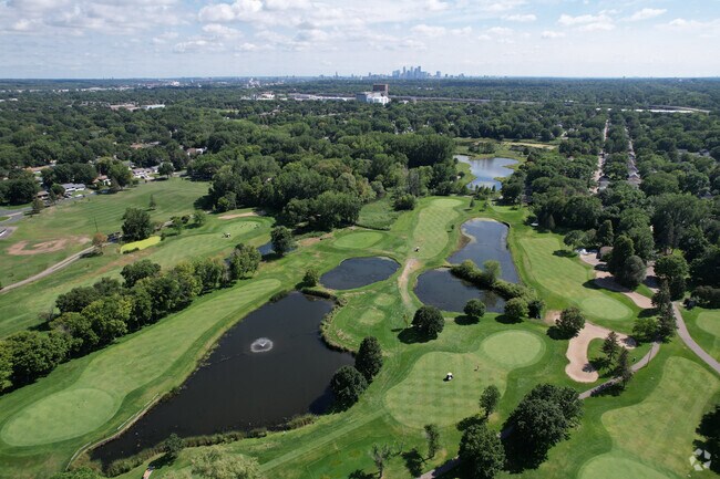 Golf Course overview with different holes.