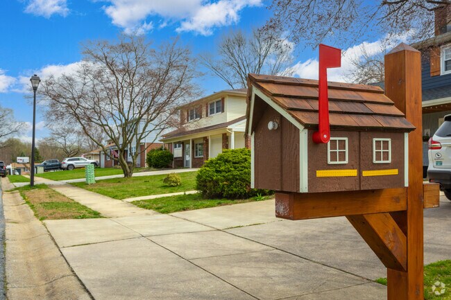 Some homes in Marshallton have personalized mailboxes, adding charm to their curb appeal.