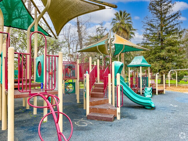 Kearney Triangle Park is a great place for kids to play in Downtown Fresno.