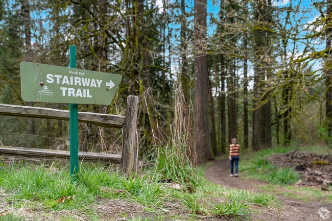 The Woods Memorial Natural Area has several great trails for walking and hiking.