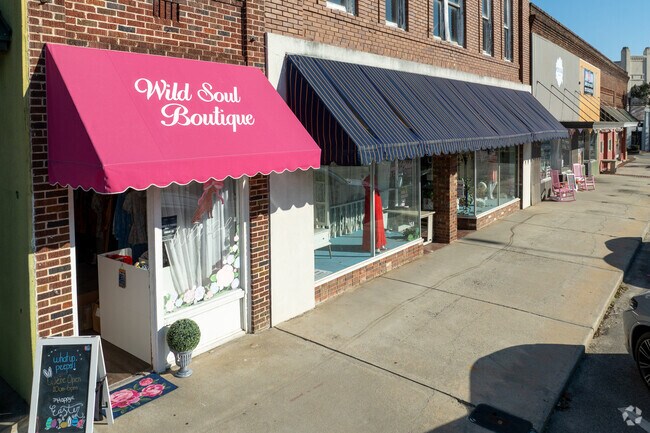 Downtown Douglas has lots of shops, all within walking distance of each other.